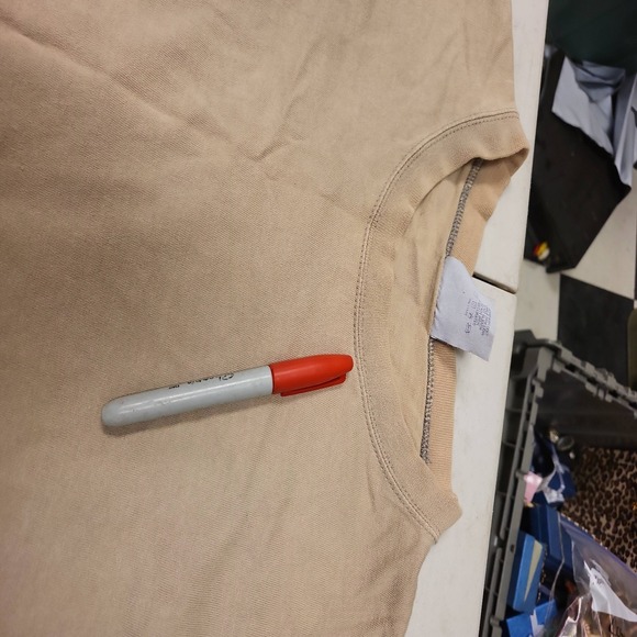 Pluma Heavyweight Cotton Long Sleeve Shirt XL Made in USA Tan Khaki Menswear - Picture 8 of 13